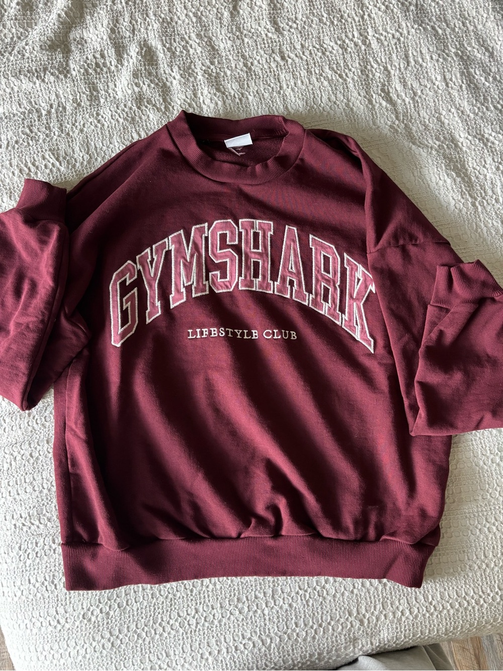 Gymshark Womens Burgundy Crewneck Sweater